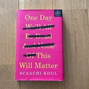 One day this will matter book